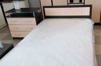Спальная кровать Дуэт Люкс, Венге + Млечный Дуб, односпальная, полутороспальная, двуспальная